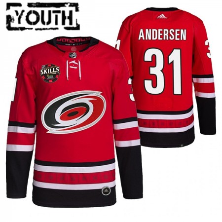 Kinder Eishockey Carolina Hurricanes Trikot Frederik Andersen 31 2022 NHL All-Star Skills Authentic